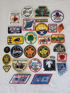 Collection of Vintage Scouts Canada Patches